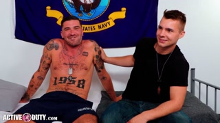 ActiveDuty - Timid Merriil Patterson Drilled By Tatted Muscle