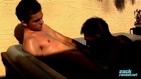 Marcus Rivers gets his hairy bumhole sucked and licked