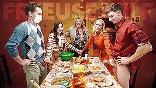 Thanksgiving Is A Time When Family Cums Together, &amp; This Holiday Season, Things Will Get Rowdy