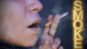 Hyper close up smoking