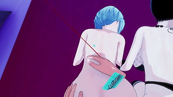 with my emo friend from the motel to the karaoke - koikatsu party VR