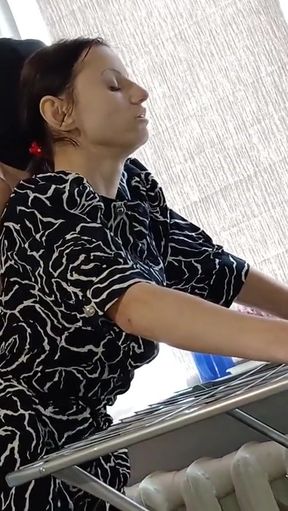 Epic moment from &quot;I caught one of my neighbors hanging out her laundry while another neighbor was fucking her with a strapon&quot;