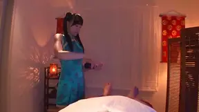 Young Mirai provides amazing massage on a big dong