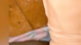 Having Fun with my 22 cm dildo
