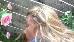 Blonde BBW Outdoor Titfuck and Ass Riding Frenzy