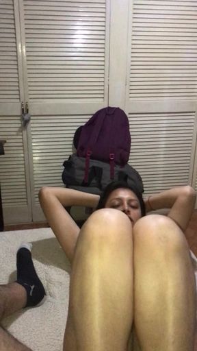 Sweet and sexy cheating latina pussy fucked and standing anal doggystyle