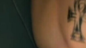 ”Dirty guy Justin oozed cum after wanking his long hard dick in the bathroom”