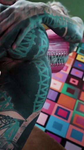 Sucking Steel Like Your Cock in My Cute Pink Corset   Clip 1