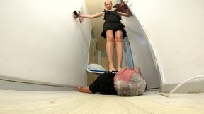 Danielle Trampling Bare Foot & Heels 12 FLOOR CAM (4K)