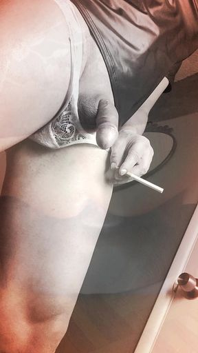 sexy Brazilian shemale slut gets her big butt pounded POV