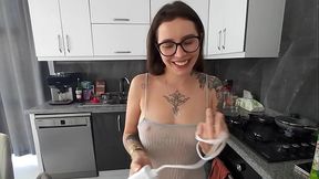 My husband just left, and you'_re already fucking me in the ass!?