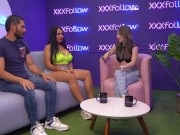Lalucero MILF BBW latina destroza una verga a sentones en XXXfollow Sessions #6 Podcast Dani Ortiz