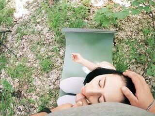 Backstage with Ebony Lynn - POV Free Use Outdoor Giant Facial (freeuse Clip)