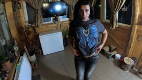 Tight Jeans Dance Slut Gagging Facefuck &amp; Cum on My Tangas