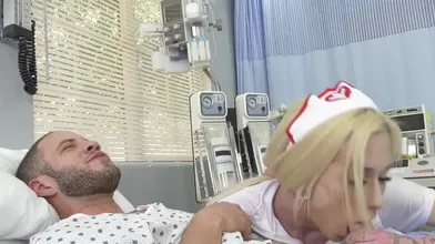 Nursing Ts Sucking And Tugging Dick Before Sex