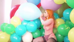 Galas Looner Playtime Printed Balloons Tease & Pop Mass Pop: Blow 2 Pop, Finger Nails Popping & Pin Pops - HD mp4