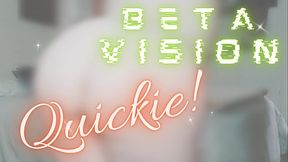 Beta Vision Quickie (Humiliation Cum Countdown) - Femdom JOI Censored Pixelated Ass Worship