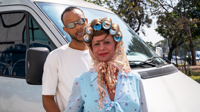 muscle mature having rough anal in my bus