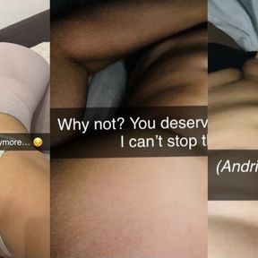 Mature wife cheats on her husband with the neighbor and shares the full story on Snapchat