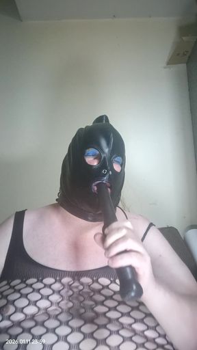 BBW TV Sucks Dildo and Slaps Her Cheeks with It Too