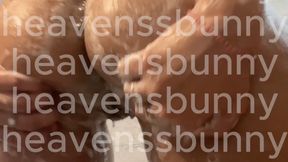 POV: Shower with Hijabi NAKED, Masturbates Rubbing Pussy, Huge Big Boobs, Tits and Areolas, Huge Big Ass