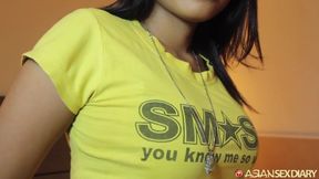 AsianSexDiary. Dripping creampie - fuck with busty Filipina