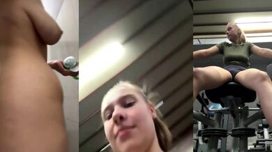 My trainer fucking me in the gym