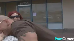 Redheaded Slut Marsha Lord Rides His Big Tool