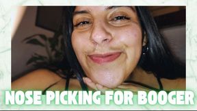 Nose picking: tasting my boogers