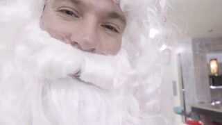 Santa's Helper Gives A Riding Lesson To Naughty Teen Girl