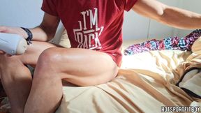 Risky Solo Fleshlight Fun in Room and Outdoors