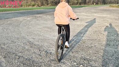 Her ass took the bike ride vibe until her tight soaked hole got stuffed full of dick