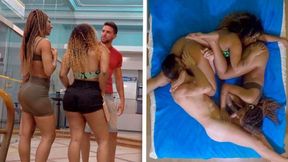 Amazing Threesome Sex With Two Gold Digger Brazilian Girls With Antonio Mallorca