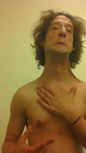 Topless Transgirl Super Extending Her Neck