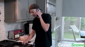 CuckoldSessions - My Hot Wife Cucks Me Hard To Squirt On The Maintenance Guy's BBC