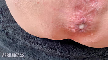 I came back from the gym and they filled my ass with cum, anal creampie