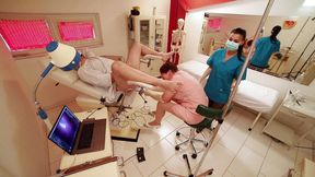 Extrem pervert clinic anal examination by two nurses