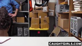 Tattooed teen Jericha Jem gets big cock in store office