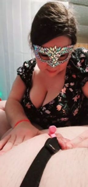 Never Allowed to CUM unless I Make Her😈 INVERTED CHASTITY CAGE!