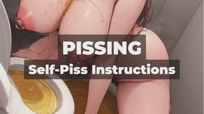 SELF-PISS INSTRUCTIONS - Good Boy’s Piss-soaked Self-Facial Countdown - Drink It, Stroke It, Cover Your Face for Me