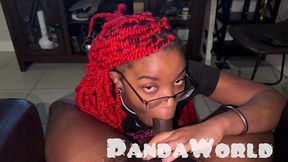young lightskin ebony masked gamer chair anal
