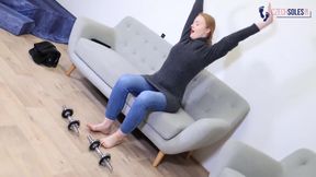 Sexy Goddess In Gingers Hurting, Smelly And Sweaty Big Feet (pov Feet, Foot Goddess, Sexy Soles, Stinky Fee, Toes)