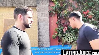 LatinoJuice.com - Handsome stud Francis gobbles Martin Muse massive dick