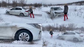 NATASHA KSENIA STUCK IN DRIFT ENGINE OVERHEATING_PART 1_FULL VIDEO 23 MIN