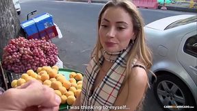 First-time Latina babe gets a hardcore blowjob and more
