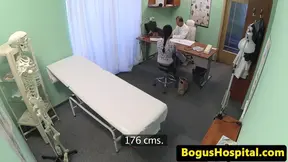 Cocksucking euro patients orally pleasured