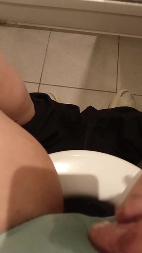 Rubbing my wet horny kinky pussy through my panties, till my roommate is making dinner. Close up wet panties