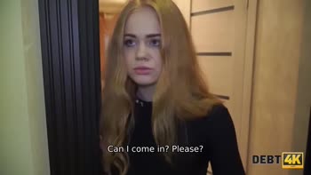 Rough Debt Redemption: Teen (18+) Redhead's Oral and Anal Punishment