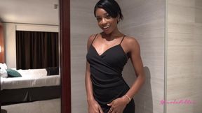 Slutty African Babe Nicole Kitt Masturbating In The Shower And Her Hotel Room