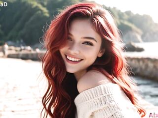 I met a hotty on a walk by the sea, drilled all her taut holes and came in her throat[AI Generated]